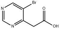 2-(5-Bromopyrimidin-4-yl)acetic acid Struktur