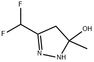 1H-Pyrazol-5-ol,  3-(difluoromethyl)-4,5-dihydro-5-methyl- Struktur