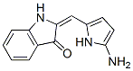 3H-Indol-3-one,  2-[(5-amino-1H-pyrrol-2-yl)methylene]-1,2-dihydro- Struktur