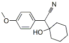 1-[Cyano-(p-methoxyphenyl)methyl]cyclohexanol Structure