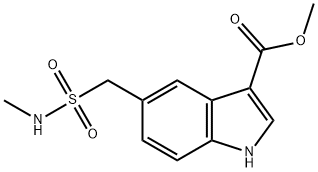 5-Methylsulfamoylmethyl-1H-indole-3-carboxylic acid methylester Struktur