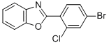 2-(4-BROMO-2-CHLORO-PHENYL)-BENZOOXAZOLE Struktur