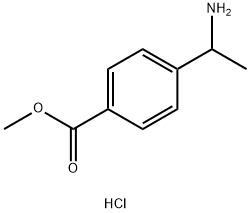 4-(1-AMINO-ETHYL)-BENZOIC ACID METHYL ESTER HYDROCHLORIDE Struktur