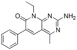 Pyrido[2,3-d]pyrimidin-7(8H)-one,  2-amino-8-ethyl-4-methyl-6-phenyl- Struktur