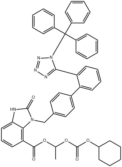 O-Desethyl N-Trityl Candesartan Cilexetil Struktur