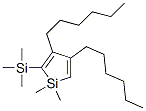 3,4-DIHEXYL-1,1-DIMETHYL-2-TRIMETHYLSILANYL-1H-SILOLE Struktur