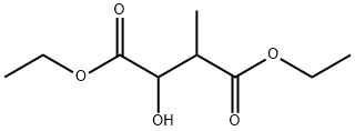 BUTANEDIOIC ACID, 2-HYDROXY-3-METHYL-, DIETHYL ESTER Struktur