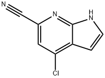 4-CHLORO-6-CYANO-7-AZAINDOLE Struktur