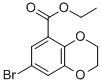 7-Bromo-2,3-dihydrobenzo[1,4]dioxine-5-carboxylic acid ethyl ester Struktur