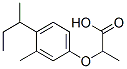 2-(4-butan-2-yl-3-methyl-phenoxy)propanoic acid Struktur