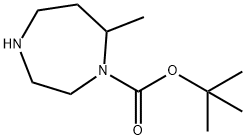 tert-Butyl 7-methyl-1,4-diazepane-1-carboxylate Struktur