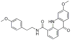 4-AcridinecarboxaMide, 9,10-dihydro-6-Methoxy-N-[2-(4-Methoxyphenyl)ethyl]-9-oxo- Struktur