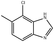 1H-Benzimidazole,  7-chloro-6-methyl- Struktur