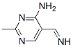 4-Pyrimidinamine, 5-(iminomethyl)-2-methyl- (9CI)