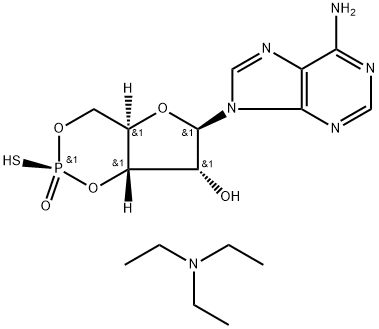 SP-ADENOSINE 3',5'-CYCLIC MONOPHOSPHOTHIOATE TRIETHYLAMINE Struktur