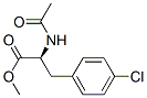 (S)-(+)-p-chloro-N-acetyl-L-phenylalanine methyl ester Struktur