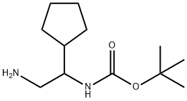 2-N-BOC-AMINO-2-CYCLOPENTYL-ETHYLAMINE
 Struktur