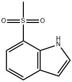 1H-Indole, 7-(Methylsulfonyl)- Struktur