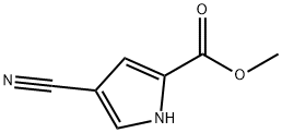 1H-Pyrrole-2-carboxylicacid,4-cyano-,methylester(9CI) Struktur