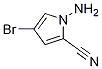 1H-Pyrrole-2-carbonitrile, 1-aMino-4-broMo- Struktur