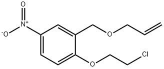 2-((allyloxy)Methyl)-1-(2-chloroethoxy)-4-nitrobenzene Struktur