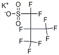 potassium 1,1,2,3,3,3-hexafluoro-2-(trifluoromethyl)propanesulphonate  Struktur