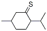 5-methyl-2-(1-methylethyl)cyclohexanethione  Struktur