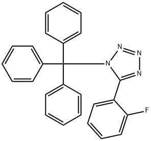 5-(2-Fluorophenyl)-1-(triphenylMethyl)-1H-tetrazole Struktur