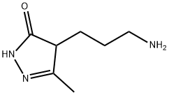 3H-Pyrazol-3-one,  4-(3-aminopropyl)-2,4-dihydro-5-methyl- Struktur