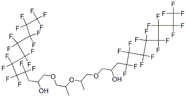 1,1'-[oxybis(propyleneoxy)]bis[4,4,5,5,6,6,7,7,8,8,9,9,10,10,11,11,11-heptadecafluoroundecan-2-ol] Struktur