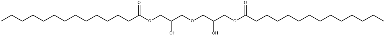 oxybis(2-hydroxypropane-3,1-diyl) dimyristate Struktur