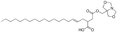 4-(1H,3H,5H-oxazolo[3,4-c]oxazol-7a(7H)-ylmethyl) hydrogen 2-octadec-2-enylsuccinate Struktur