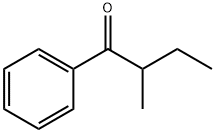 1-Phenyl-2-methyl-1-butanone Struktur