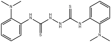 N,N'-bis[2-(dimethylamino)phenyl]hydrazodicarbothioamide Struktur