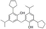 2,2'-methylenebis[6-cyclopentyl-4-isopropylphenol] Struktur