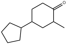 4-cyclopentyl-2-methylcyclohexan-1-one Struktur