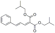 bis(2-methylpropyl) (3-phenylallylidene)malonate Struktur