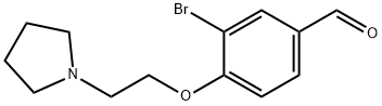 3-BroMo-4-(2-pyrrolidinoethoxy)benzaldehyde Struktur