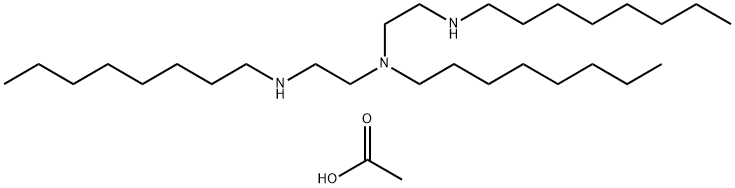 N,N'-dioctyl-N-[2-(octylamino)ethyl]ethylenediamine acetate Struktur