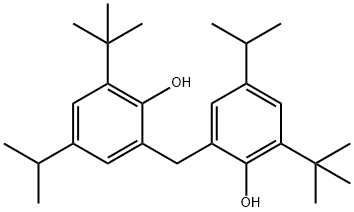 2,2'-methylenebis[6-tert-butyl-4-isopropylphenol] Struktur