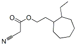 2-(2-ethylcycloheptyl)ethyl cyanoacetate Struktur