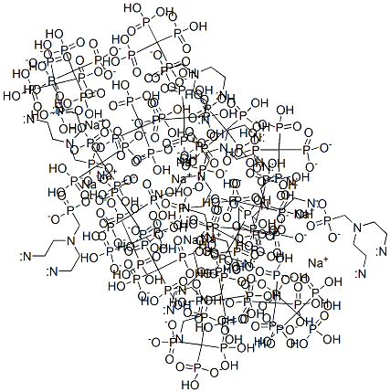 nonasodium hydrogen [[(phosphonatomethyl)imino]bis[ethane-2,1-diylnitrilobis(methylene)]]tetrakisphosphonate Struktur