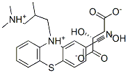 2-cyano-10-[3-(dimethylammonio)-2-methylpropyl]-10H-phenothiazinium [R-(R*,R*)]-tartrate Struktur