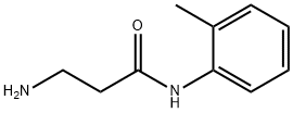 N~1~-(2-methylphenyl)-beta-alaninamide(SALTDATA: HCl) Struktur