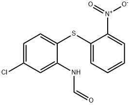 N-[5-chloro-2-[(2-nitrophenyl)thio]phenyl]formamide Struktur