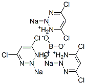 4,6-二氯-1,3,2-三嗪-2-醇,單酯與鈉二氫原硼酸酯 結(jié)構(gòu)式