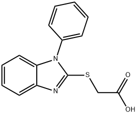 (1-PHENYL-1H-BENZOIMIDAZOL-2-YLSULFANYL)-ACETIC ACID Struktur