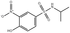 4-hydroxy-N-isopropyl-3-nitrobenzenesulphonamide Struktur