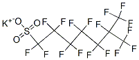 potassium heptadecafluoroisooctanesulphonate  Struktur