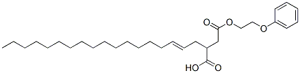 4-(2-phenoxyethyl) hydrogen 2-octadecenylsuccinate Struktur